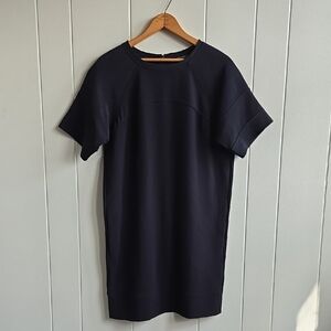 VINCE BLACK SHORT SLEEVE SHIRT DRESS SIZE XS